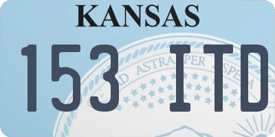 KS license plate 153ITD