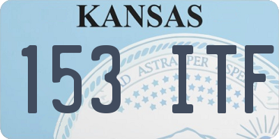 KS license plate 153ITF