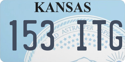 KS license plate 153ITG