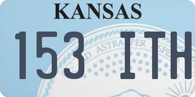 KS license plate 153ITH