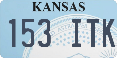KS license plate 153ITK