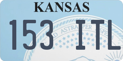 KS license plate 153ITL
