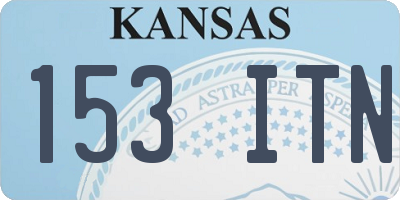 KS license plate 153ITN