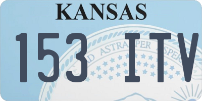 KS license plate 153ITV