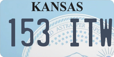 KS license plate 153ITW