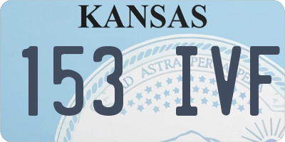 KS license plate 153IVF