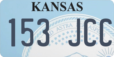 KS license plate 153JCC
