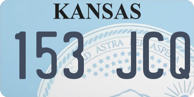 KS license plate 153JCQ
