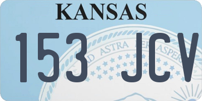 KS license plate 153JCV