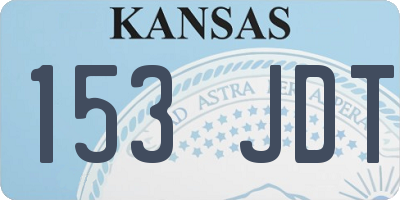 KS license plate 153JDT