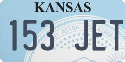 KS license plate 153JET