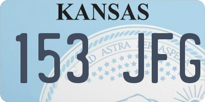 KS license plate 153JFG