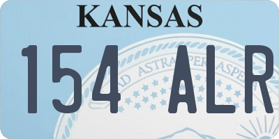 KS license plate 154ALR