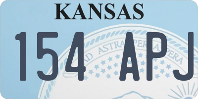 KS license plate 154APJ