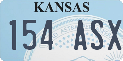 KS license plate 154ASX