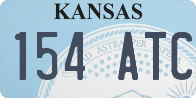KS license plate 154ATC