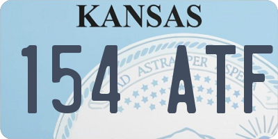KS license plate 154ATF