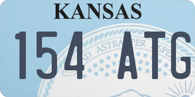 KS license plate 154ATG