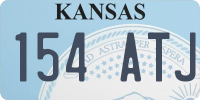 KS license plate 154ATJ