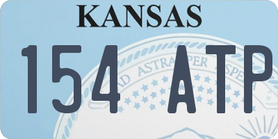 KS license plate 154ATP
