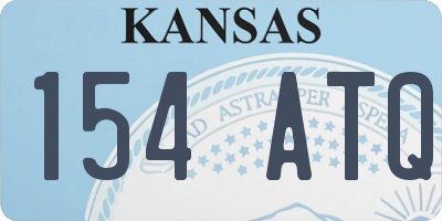 KS license plate 154ATQ