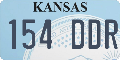 KS license plate 154DDR
