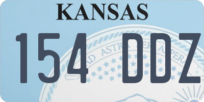 KS license plate 154DDZ