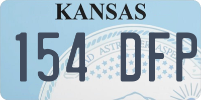 KS license plate 154DFP