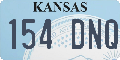 KS license plate 154DNQ