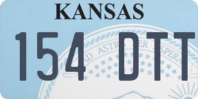 KS license plate 154DTT