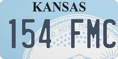 KS license plate 154FMC