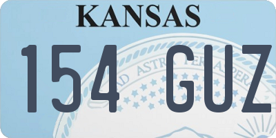 KS license plate 154GUZ