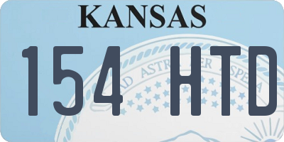 KS license plate 154HTD