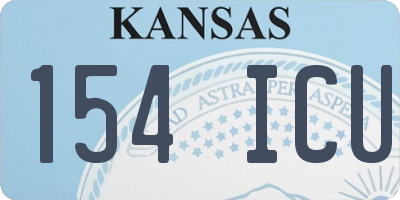 KS license plate 154ICU