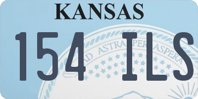 KS license plate 154ILS