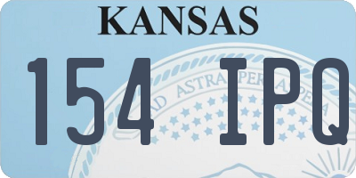 KS license plate 154IPQ
