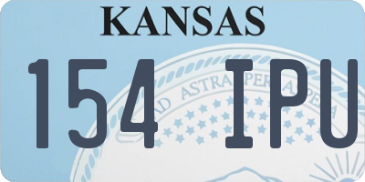KS license plate 154IPU