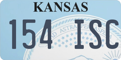 KS license plate 154ISC