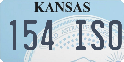 KS license plate 154ISO