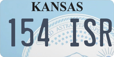 KS license plate 154ISR