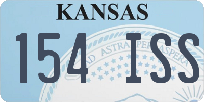 KS license plate 154ISS
