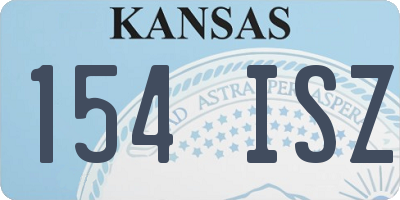 KS license plate 154ISZ