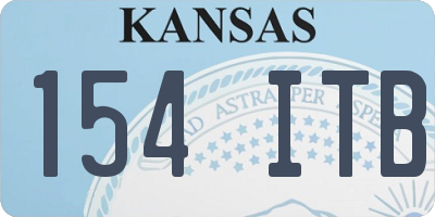 KS license plate 154ITB
