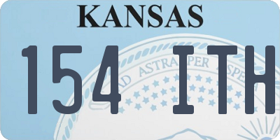 KS license plate 154ITH