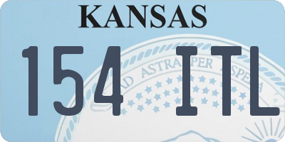 KS license plate 154ITL