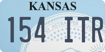 KS license plate 154ITR