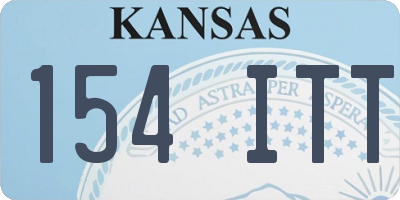 KS license plate 154ITT