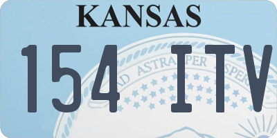 KS license plate 154ITV