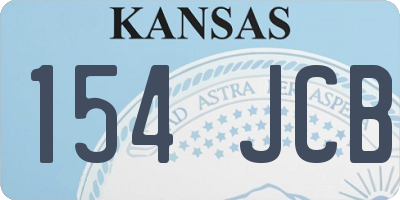 KS license plate 154JCB