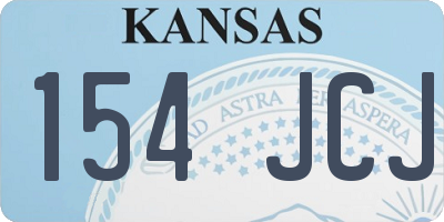 KS license plate 154JCJ